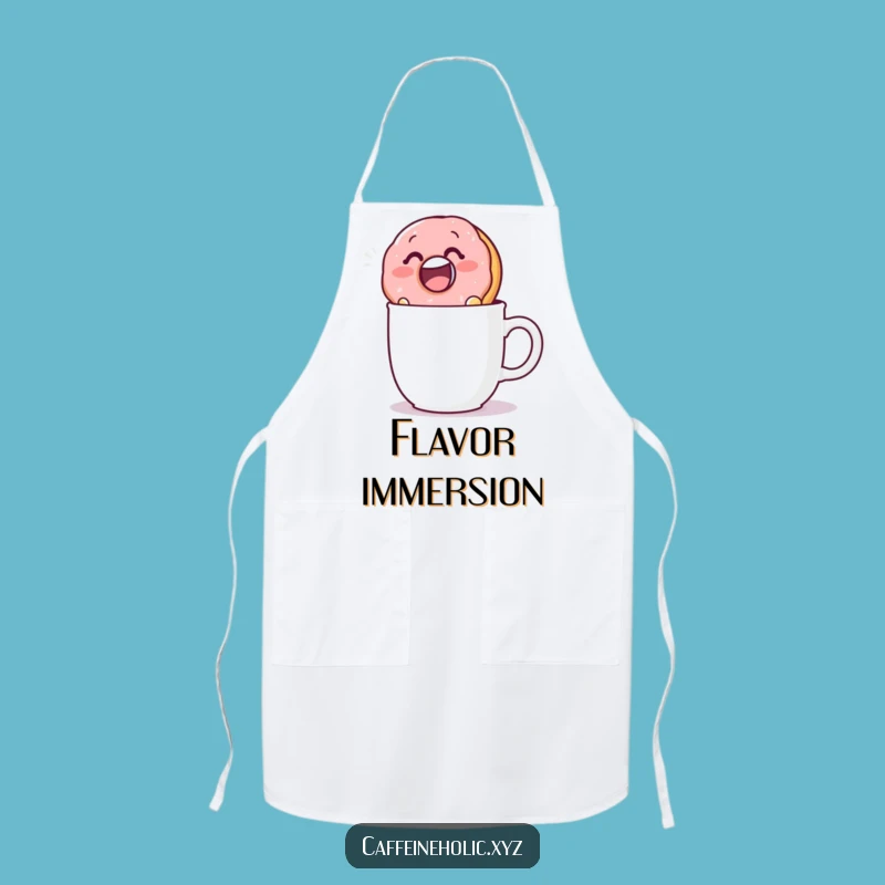 Funny Donut Dunk Apron: Bake and Laugh with This Hilarious Kitchen Accessory