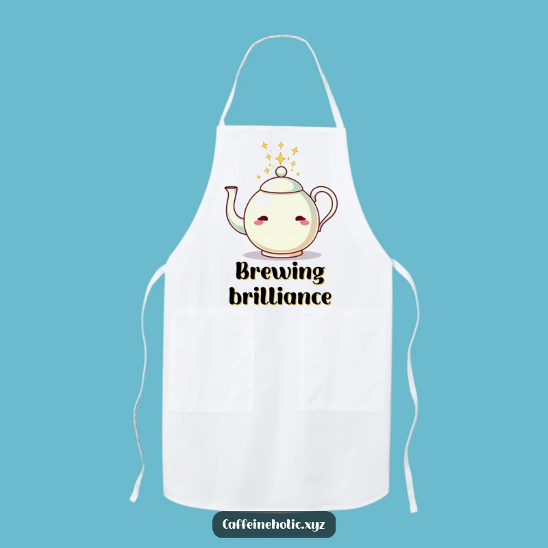 Funny Teapot Energy Apron: Cook with Sparkle and Joy in This Whimsical Kitchenware