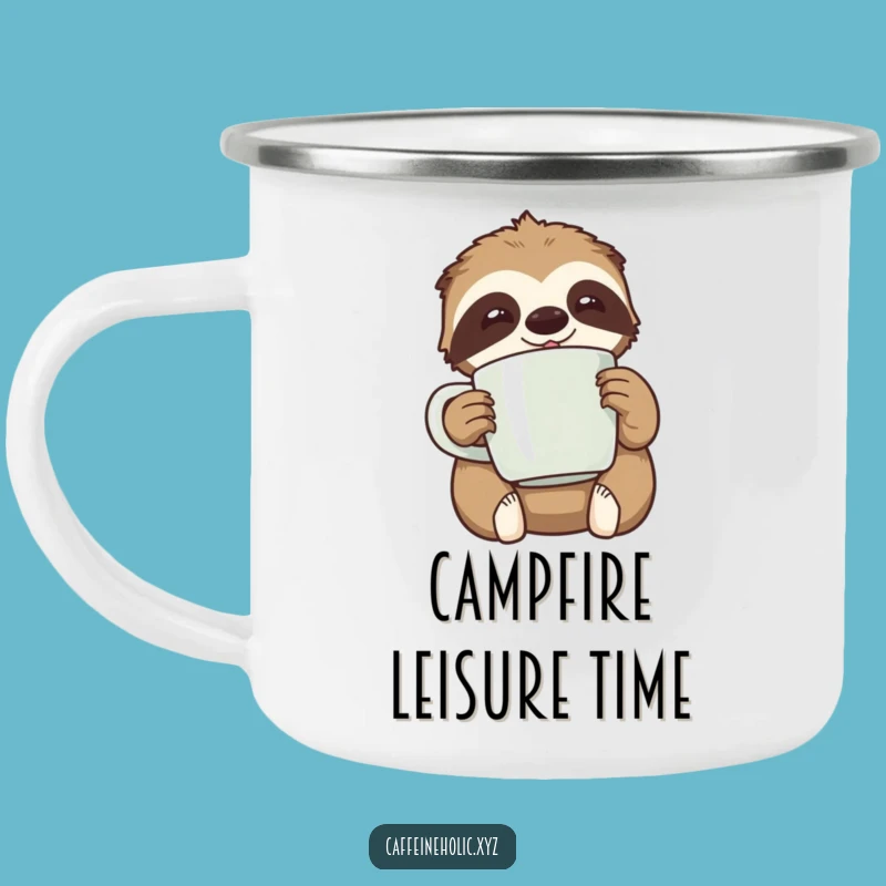 Funny Kawaii Sloth Coffee Camping Mug Gift - Relaxed Adventures!