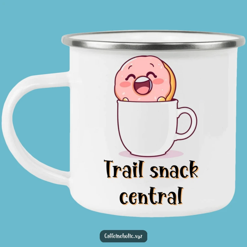 Funny Donut Dunk Camping Mug: Enjoy Treats Outdoors with This Sweet Coffee Cup