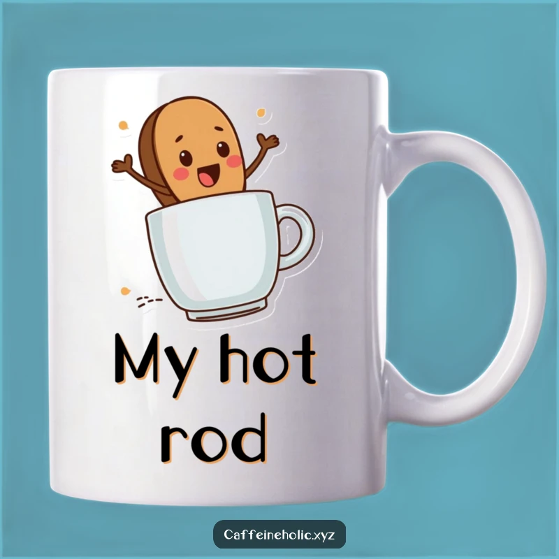 Funny Coffee Bean Ride Mug: Steaming Mug Adventure, Perfect Gift