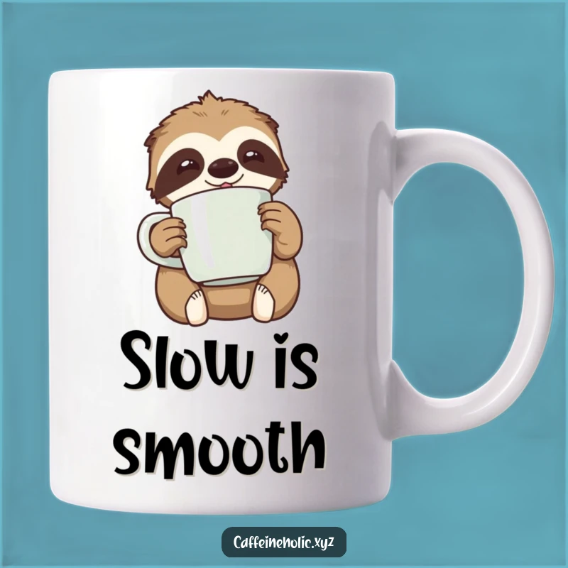 Funny Kawaii Sloth Coffee Mug Gift - Relaxed Vibes & Caffeine!