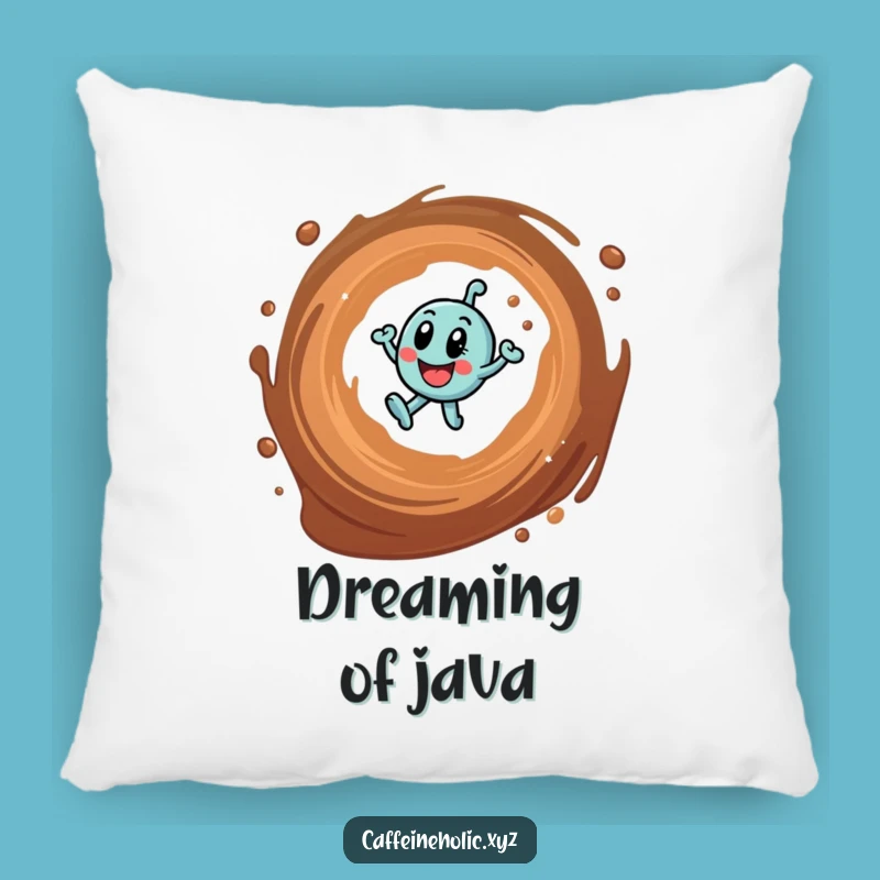 Funny Caffeine Molecule Pillow: Add Comfort and Humor to Your Space with Coffee Design