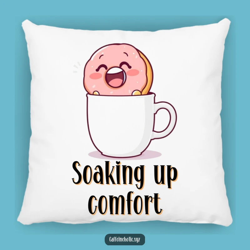 Funny Donut Dunk Pillow: Add Comfort and Sweetness to Your Space with This Cute Design