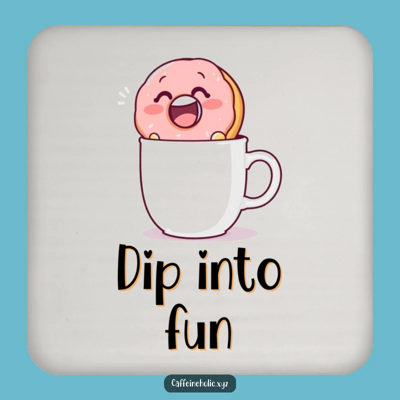 Funny Donut Dunk Coasters: Protect Your Surfaces with This Sweet Drinkware