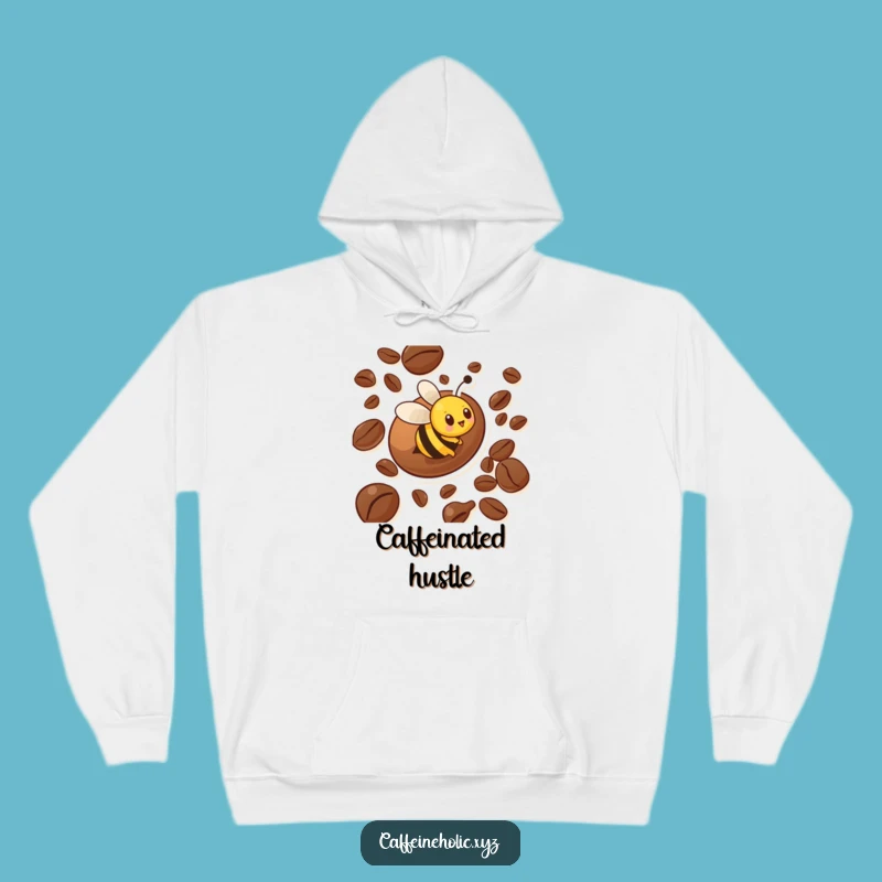 Funny Bee Hoodie: Cozy Coffee Buzz Apparel for Comfort and Humor
