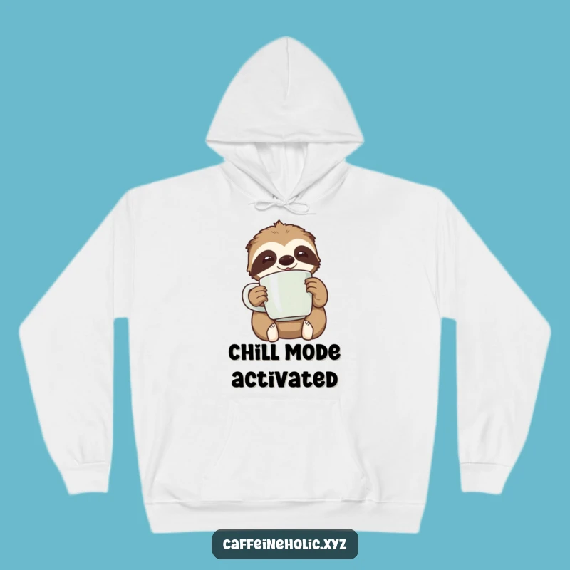 Funny Kawaii Sloth Coffee Hoodie Gift - Cozy Comfort & Caffeine!