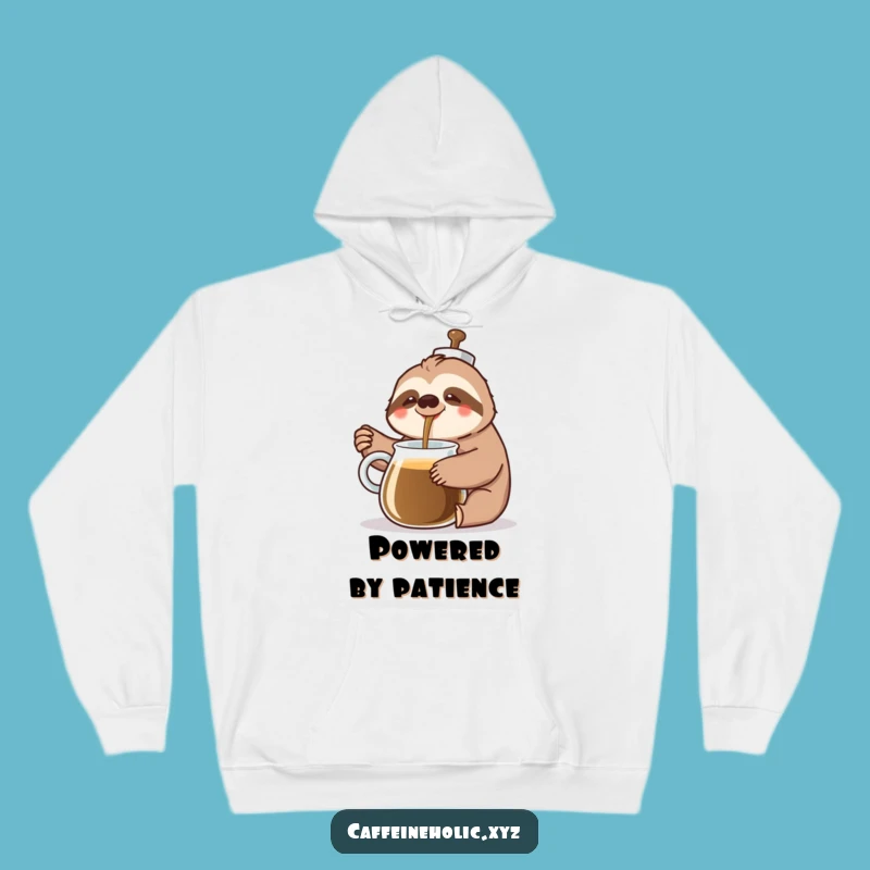 Funny Sloth Coffee Hoodie: Cozy Pour Funny Gift
