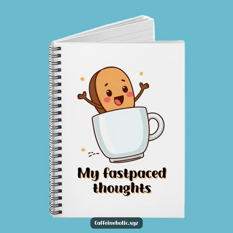 Funny Coffee Bean Journal: Steaming Mug Notebook, Ideal Gift