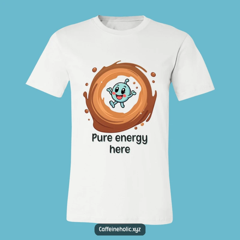 Funny Caffeine Molecule T-Shirt: Wear Your Energy with This Hilarious Coffee Design