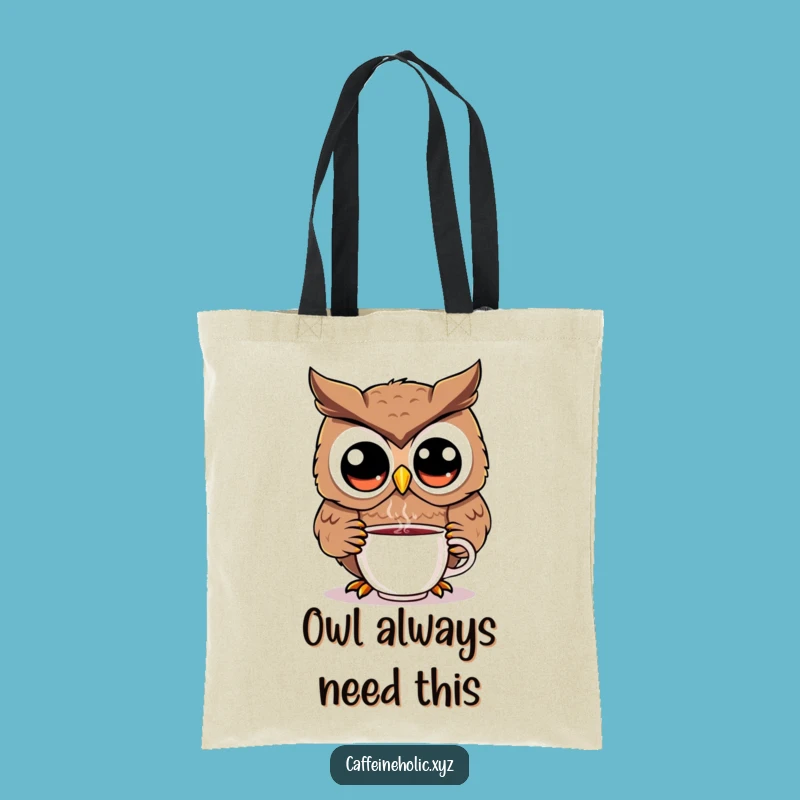 Funny Kawaii Owl Tote Bag: Carry Your Essentials with Cute Charm